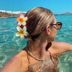 4 Pack Flower Hair Claw Clips Large Claw Clips For Thick Hair,Strong Hold Nonslip Hair Clips