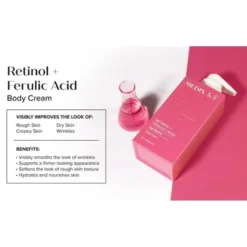 MEDIX 5.5 Age Rewind Retinol Body Lotion With Ferulic Acid | Firming Body Cream For Crepey Skin & Wrinkles, 15 Fl Oz -Glow Up Beauty Store GUEST 08937ac8 0557 41be 9cb6 de55477894ba