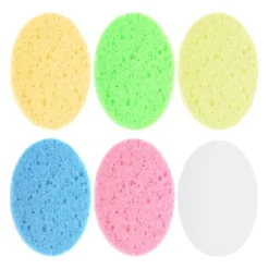 Unique Bargains Reusable Facial Sponges 4.33"x3.15"x0.31" Multicolor 6 Pcs -Glow Up Beauty Store GUEST 08c8ba68 1f76 40f3 839e 08e018ea0980
