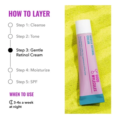 Good Molecules Gentle Retinol Cream - 30ml 5 Good Molecules Gentle Retinol Cream - 30ml - Image 3