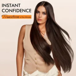 Jessie's Wig 18Inch Lace Frontal Straight Wig 13X4 Lace Dark Brown 1 Pc/Pack