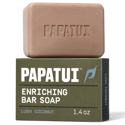 Papatui Men's Exfoliating And Hydrating Sulfate-Free Mango Butter, Avocado Oil And Ceramides Mini Bar Soap - Lush Coconut - 1.4oz 12 Papatui Men's Exfoliating And Hydrating Sulfate-Free Mango Butter, Avocado Oil And Ceramides Mini Bar Soap - Lush Coconut - 1.4oz - Image 10