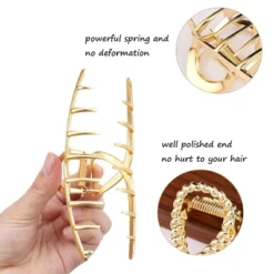 3 PCS Metal Large Claw Clips For Thick Heavy Hair, Strong Hold Big Non-Slip Hair Catch Barrette -Glow Up Beauty Store GUEST 0c52c2b4 555b 4835 b5fe 53d81892ea9c
