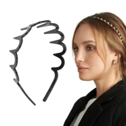 Unique Bargains Women's Cute Big Wave Headbands 1 Pc