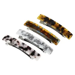 Unique Bargains Women's Tortoise Shell French Hair Barrettes 4 Pcs -Glow Up Beauty Store GUEST 147968fc 3aca 4a39 9859 c110c875c1ba