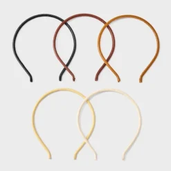 PU Headbands 5pk Set - Universal Thread™ Black/Brown/Beige/Off-White -Glow Up Beauty Store GUEST 1973bf92 da38 4f67 8ca1 817676b70e7b