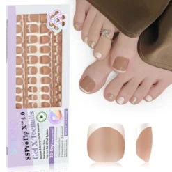 SAVILAND Press On Toenails For Women, 216Pcs 18 Sizes Short Square & Round Soft Gel - Soak Off Fake Toe Nails. -Glow Up Beauty Store GUEST 19a9f180 654c 44d3 8a49 45537b5309cc