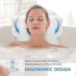 SetSail Bath Pillow, Relaxing Bath Pillows For Tub Neck And Back Support Soft