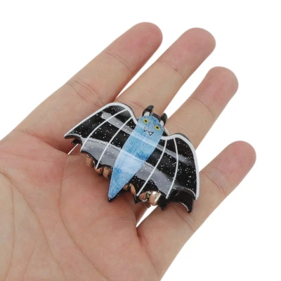 Unique Bargains Halloween Cute Bat Design Claw Clip Blue Black 1 Pc 5 Unique Bargains Halloween Cute Bat Design Claw Clip Blue Black 1 Pc - Image 3