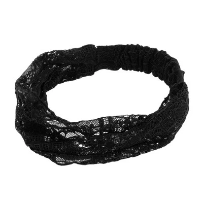 Unique Bargains Women's Breathable Lace Wide Headband 1 Pc 6 Unique Bargains Women's Breathable Lace Wide Headband 1 Pc - Image 4