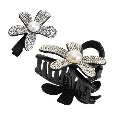 Unique Bargains Women's Fashion Elegant Rhinestones Hair Clips 2 Pcs 9 Unique Bargains Women's Fashion Elegant Rhinestones Hair Clips 2 Pcs - Image 7