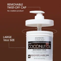 Advanced Clinicals Retinol Body Lotion & Coconut Oil Cream Set. Face & Body Creams For Moisturizing And Wrinkles. Two - 16 Oz. -Glow Up Beauty Store GUEST 1edb1438 b15a 4a79 8fce e3c81529f07e