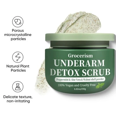 Grocerism Armpit & Body Scrub - Peppermint & Aloe Vera, Exfoliates & Odors Removing & Moisturizing 6 Grocerism Armpit & Body Scrub - Peppermint & Aloe Vera, Exfoliates & Odors Removing & Moisturizing - Image 4