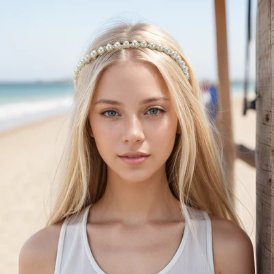 Unique Bargains Women's Solid Hairband White 1 Set 3 Unique Bargains Women's Solid Hairband White 1 Set