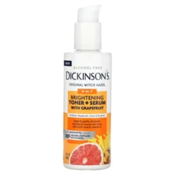 Dickinson Brands Original Witch Hazel, 4-In-1 Brightening Toner + Serum With Grapefruit, Alcohol Free, 4 Fl Oz (118 Ml) -Glow Up Beauty Store GUEST 211af3e9 8233 4677 91d9 aec2016c0d37