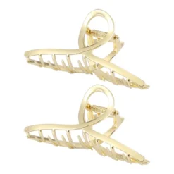 Unique Bargains Women's Metal Hair Clips Gold Tone 2 Pcs -Glow Up Beauty Store GUEST 221fd022 2140 436f bbb7 ede7f6b97df9