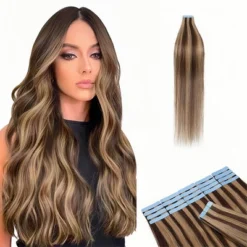 Jessie's Wig 16-26 Inch Tape In Hair Extensions 50g For Women Thin Hair Straight #4P27 Medium Brown With Dark Blonde 20 Pcs/Pack -Glow Up Beauty Store GUEST 25ac577c 5b21 40bd ba9a ddb99d428427