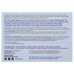 Dr. Natural Castile Bar Soap - Multipurpose Soap Bar With Anti-Acne Properties - For Face, Body, Hair - Sensitive Skin Body Wash - Peppermint - 5 Oz -Glow Up Beauty Store GUEST 2716d2c5 c28c 4549 ab81 862adb1c3a33