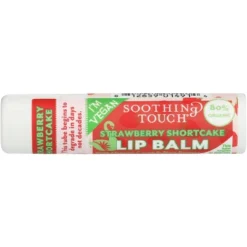Soothing Touch - Lip Balm - Organic - Strawberry Shortcake - Case Of 12 - 0.25 Oz