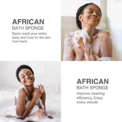 Maison Products 3 Pieces African Bath Sponge African Net Long Net Bath Sponge Exfoliating Shower Body Scrubber Back Scrubber Skin Smoother -Glow Up Beauty Store GUEST 2ab63fff bd69 42c1 b9ef db847255bc89