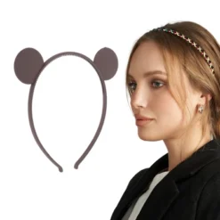 Unique Bargains Women's Cute Frosted Bears Headbands 1 Pc