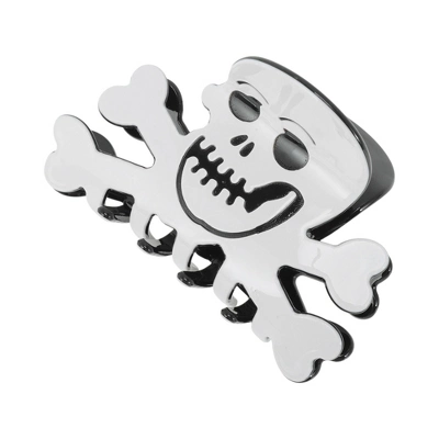 Unique Bargains Halloween Skull Design Claw Clip Black White 1Pc 7 Unique Bargains Halloween Skull Design Claw Clip Black White 1Pc - Image 5