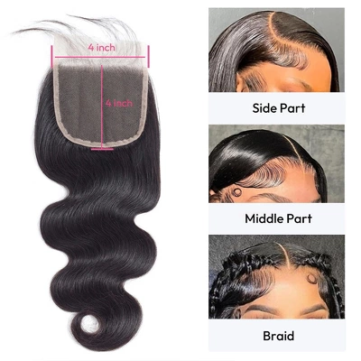 Jessie's Wig 12-20 Inch Lace Frontal Body Wave 4x4 Lace Natural Black 1 Pc/Pack 5 Jessie's Wig 12-20 Inch Lace Frontal Body Wave 4x4 Lace Natural Black 1 Pc/Pack - Image 3