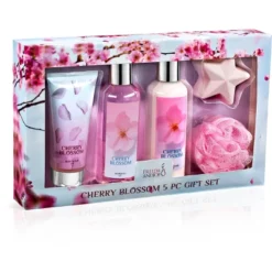 Freida And Joe Blue Cherry Blossom 5pc Bath & Body Collection Gift Box -Glow Up Beauty Store GUEST 371e2f9c 8c10 4d65 8091 c02e381c00b2
