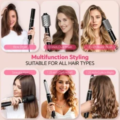 NICEBAY Hair Dryer Brush, Blow Dryer With 110000RPM Brushless Motor, Hot Air Styler 1300W For Quick Drying, Curling, Volumizing, Straightening