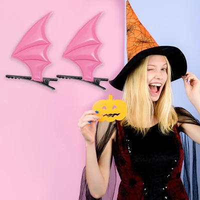 Unique Bargains Women's Halloween Bat Duckbill Clip 1 Pair 4 Unique Bargains Women's Halloween Bat Duckbill Clip 1 Pair - Image 2