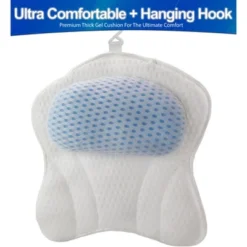 5 Star Super Deals Ergonomic Bathtub Gel Pillow Headrest W/ Quick-Dry 4D Mesh Cushion, Anti-Slip Suction Cups For Neck And Shoulder -Glow Up Beauty Store GUEST 39d68576 a24d 44ab 9a71 d1422b062b6f
