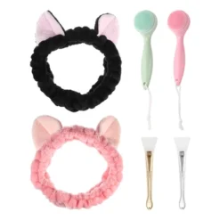 Unique Bargains Facial Cleansing Mask Brush Cat Ears Headbands Set 6 Pcs -Glow Up Beauty Store GUEST 3b686928 3640 4cf2 8b35 fc22dad78f72