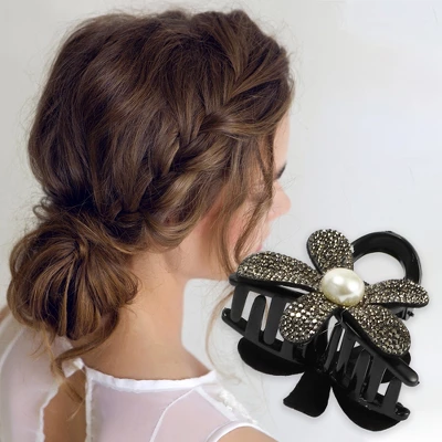 Unique Bargains Women's Fashion Elegant Rhinestones Hair Clips 2 Pcs 4 Unique Bargains Women's Fashion Elegant Rhinestones Hair Clips 2 Pcs - Image 2