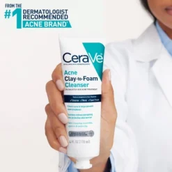 CeraVe 3in1 Acne Clay-to-Foam Facial Cleanser, Mask & Spot Treatment - 4 Fl Oz -Glow Up Beauty Store GUEST 3c2b0027 9a45 46a6 a260 7904dbd15abf