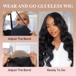 Jessie's Wig 18-40 Inch Body Wave Glueless Wig 4x4 Pre Cut Lace For Women Natural Black 1 Pc/Pack -Glow Up Beauty Store GUEST 40e0e8ff 3325 46f5 b8eb 701bbd2eb4ca