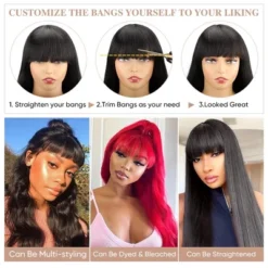 Jessie's Wig 16-26 Inch Body Wave Glueless Wig With Bangs 13x5 Pre Cut Lace Natural Color 1 Pc/Pack -Glow Up Beauty Store GUEST 42079251 eeb5 48c4 a525 c018e8033e13