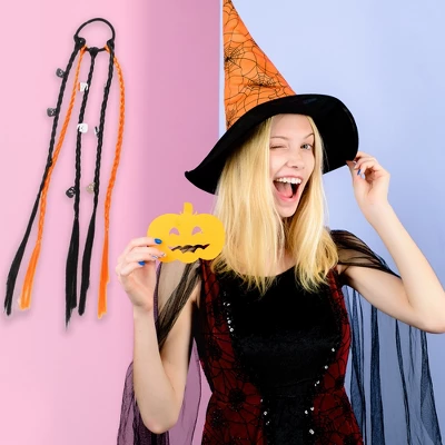 Unique Bargains Halloween Skeleton Hair Rope 4 Pcs 3 Unique Bargains Halloween Skeleton Hair Rope 4 Pcs