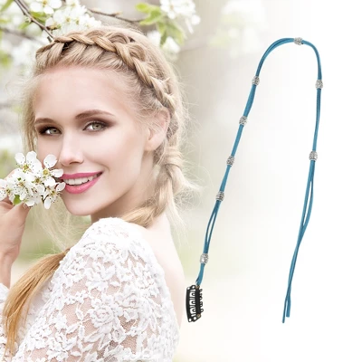 Unique Bargains Women's Eight Beads Braided Hair Chain 1 Pc 5 Unique Bargains Women's Eight Beads Braided Hair Chain 1 Pc - Image 3