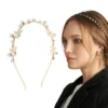 Unique Bargains Women's Cute Pearl Leaf Headbands Gold Tone 1 Pc -Glow Up Beauty Store GUEST 46832728 d011 47c8 984c b6bd076750f2