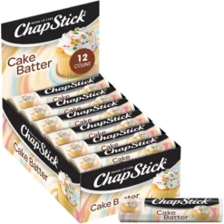 ChapStick Lip Moisturizer, Cake Batter, 12-Pack – Bulk Lip Balm, Irresistible & Sweet, 0.15 Oz Ea 17 ChapStick Lip Moisturizer, Cake Batter, 12-Pack – Bulk Lip Balm, Irresistible & Sweet, 0.15 Oz Ea -Glow Up Beauty Store GUEST 46844758 773b 4a68 93d0 cd30e533bfe0