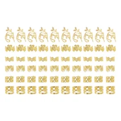 Unique Bargains Hollow 6 Styles Hair Cuffs Dreadlock Gold Tone 60 Pcs -Glow Up Beauty Store GUEST 4e3b6e98 c7df 493c 8faf 20bac8676c19