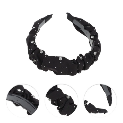 Unique Bargains Women's Cute Rhinestone Gypsophila Headbands 1 Pc 4 Unique Bargains Women's Cute Rhinestone Gypsophila Headbands 1 Pc - Image 2