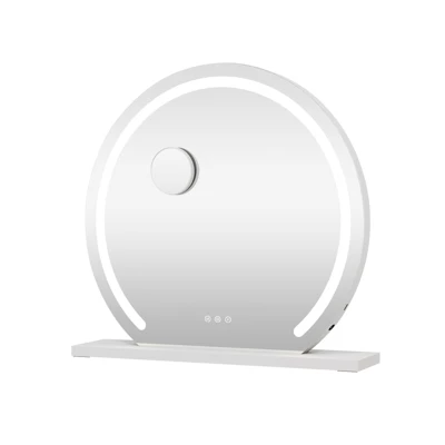 23.6" Round LED Vanity Mirror With Stand 9 23.6" Round LED Vanity Mirror With Stand - Image 7