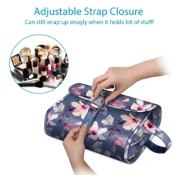 Portable Toiletry Cosmetic Travel Bag, Large Water Resistant Hanging Makeup Organizer Storage Pouch Case -Glow Up Beauty Store GUEST 537fdcfc 578c 401e b5f0 ee0a9e0cc0bb