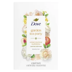 Dove Beauty Garden Tea Party Bar Soaps - Honeysuckle Gardenia - Limited Edition - 15oz/4pk -Glow Up Beauty Store GUEST 54823ea6 5d0a 44ee 9da0 a87041461c42