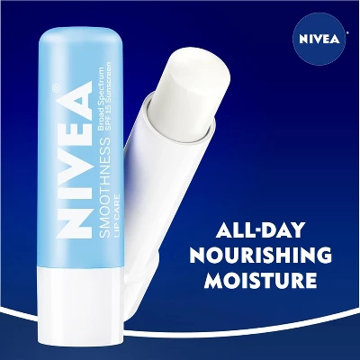 Nivea Smoothness Lip Care With Broad Spectrum SPF 15 Sunscreen, 0.17 Oz 3 Nivea Smoothness Lip Care With Broad Spectrum SPF 15 Sunscreen, 0.17 Oz