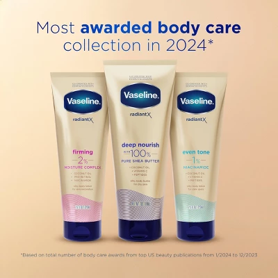 Vaseline® Vaseline Radiant X Even Tone Coconut Oil, Vitamin C & Peptides Body Lotion For Dry Skin - 7.5 Fl Oz 8 Vaseline® Vaseline Radiant X Even Tone Coconut Oil, Vitamin C & Peptides Body Lotion For Dry Skin - 7.5 Fl Oz - Image 6