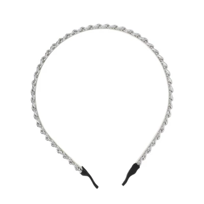 Unique Bargains Women's Cute Thick Chain Headbands Silver Tone 1 Pc 5 Unique Bargains Women's Cute Thick Chain Headbands Silver Tone 1 Pc - Image 3