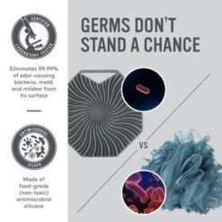 Silicone Body Scrubber, Polygon Soft Exfoliating Brush Massage Brush Shower Bath Brush, More Hygienic Than Traditional Loofah, For All Kinds Of Skin -Glow Up Beauty Store GUEST 5b05b97c fcb2 441a be3f 7f4616015332