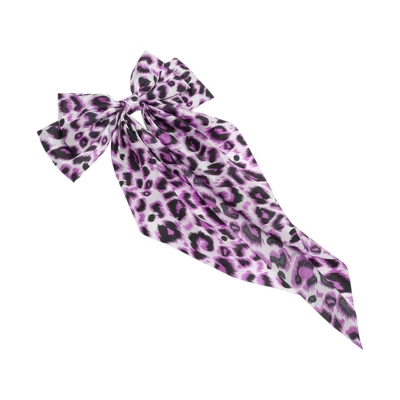 Unique Bargains Fashion Leopard Print Bow Ribbon Hair Clips Yellow Brown 1 Pc 6 Unique Bargains Fashion Leopard Print Bow Ribbon Hair Clips Yellow Brown 1 Pc - Image 4